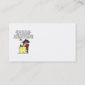 Carte De Visite Hommes et FIne Humour de vin (Dos)