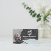 Carte De Visite Homologation d'estampillage pour les documents d'e (Debout devant)