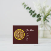 CARTE DE VISITE HONEY BEE, BEEKEEPER APIARIST (Debout devant)
