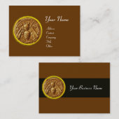 CARTE DE VISITE HONEY BEE, BEEKEEPER APIARIST (Devant / Derrière)