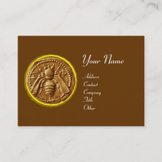 CARTE DE VISITE HONEY BEE, BEEKEEPER APIARIST (Devant)