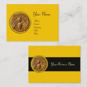 CARTE DE VISITE HONEY BEE, BEEKEEPER APIARIST (Devant / Derrière)