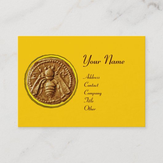 CARTE DE VISITE HONEY BEE, BEEKEEPER APIARIST (Devant)