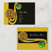 CARTE DE VISITE HONEY BEE, BEEKEEPER APIARIST MONOGRAMME (Devant / Derrière)