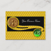 CARTE DE VISITE HONEY BEE, BEEKEEPER APIARIST MONOGRAMME (Dos)