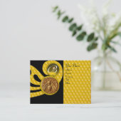 CARTE DE VISITE HONEY BEE, BEEKEEPER APIARIST MONOGRAMME (Debout devant)