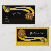 CARTE DE VISITE HONEY BEE, BEEKEEPER MONOGRAMME DE SCEAU DE CIRE B (Devant / Derrière)