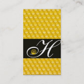 CARTE DE VISITE HONEY BEE, BEEKEEPER MONOGRAMME DE SCEAU DE CIRE B (Dos)