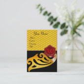 CARTE DE VISITE HONEY BEE, BEEKEEPER RED WAX SEAL MONOGRAMME (Debout devant)
