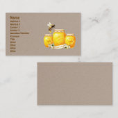 Carte De Visite Honey Bee Honey Seller Beekeeper Apiarist (Devant / Derrière)