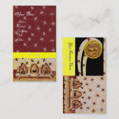 CARTE DE VISITE HONEY BEE, MAINTIEN DE L'OEUVRE (Devant / Derrière)