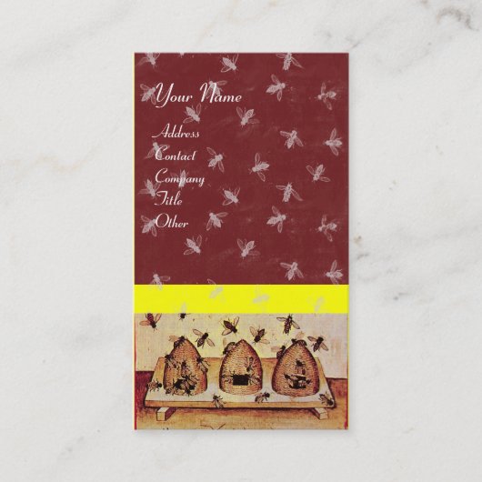 CARTE DE VISITE HONEY BEE, MAINTIEN DE L'OEUVRE (Devant)