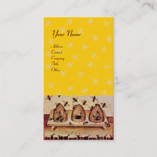 CARTE DE VISITE HONEY BEE, MAINTIEN DE L'OEUVRE (Devant)