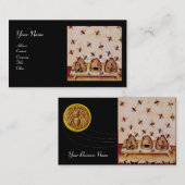 CARTE DE VISITE HONEY BEE, MAINTIEN DE L'OEUVRE (Devant / Derrière)