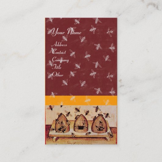 CARTE DE VISITE HONEY BEE, MAINTIEN DE L'OEUVRE (Devant)