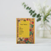 CARTE DE VISITE HONEY BEE PRINTEMPS FLEURS ET BÉNÉFICIAIRES DE FRA (Debout devant)