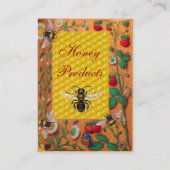 CARTE DE VISITE HONEY BEE PRINTEMPS FLEURS ET BÉNÉFICIAIRES DE FRA (Dos)