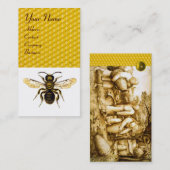 Carte De Visite HONEY BEE RED BEEKEEPER, Aiguille (Devant / Derrière)