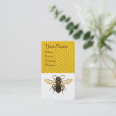 CARTE DE VISITE HONEY BEE RED BEEKEEPER RED WAX SEAL MONOGRAM (Debout devant)