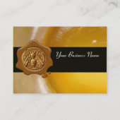 Carte De Visite HONEY BEE SCEAU DE CIRE, VENTE D'OEUVRE/apiculture (Dos)