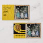 CARTE DE VISITE HONEY BEES, BEE HIVES, MAINTIEN DES OEUVRES, BEEKE (Devant / Derrière)