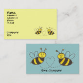 Carte De Visite Honey Bees with Heart (Devant / Derrière)