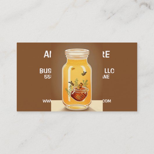 Carte De Visite Honey Jar (Dos)