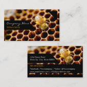 Carte De Visite Honey Seller - Beekeeper (Devant / Derrière)