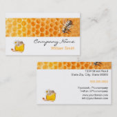 Carte De Visite Honey Seller - Beekeeper (Devant / Derrière)