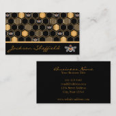 Carte De Visite Honeycomb And Bees (Devant / Derrière)