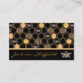 Carte De Visite Honeycomb And Bees (Devant)
