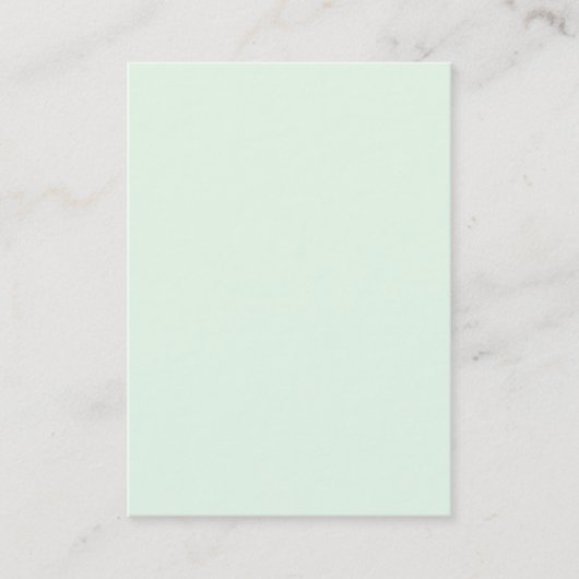 Carte De Visite Honeydew vert clair Solid Trend couleur Arrière -  (Devant)