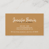 Carte De Visite Honeypeb Bee Farm Apiary Black Gold (Dos)