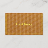 Carte De Visite Honeypeb Honeybee Honey Bee Farm (Dos)