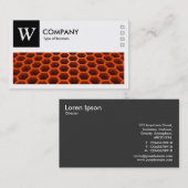 Carte De Visite Honeypeb Orange - Logo et Panneau v2 - Noir (Devant / Derrière)
