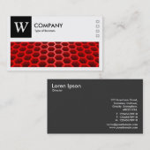 Carte De Visite Honeypeb Red - Logo et Panneau v2 - Noir (Devant / Derrière)