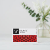 Carte De Visite Honeypeb Red - Logo et Panneau v2 - Noir (Debout devant)