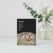 Carte De Visite HONEYSUCKLE, jaune, rose rouge blanc brun, noir (Debout devant)