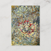 Carte De Visite HONEYSUCKLE, jaune, rose rouge blanc brun, noir (Dos)