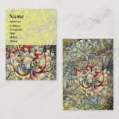 Carte De Visite HONEYSUCKLE, jaune, rouge rose blanc (Devant / Derrière)