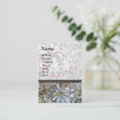 Carte De Visite HONEYSUCKLE, jaune, rouge rose blanc (Debout devant)