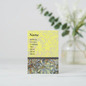 Carte De Visite HONEYSUCKLE, jaune, rouge rose blanc (Debout devant)