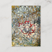Carte De Visite HONEYSUCKLE Rose Rouge Jaune Brown Floral Kraft (Dos)