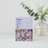 Carte De Visite HONEYSUCKLE, rouge rose blanc (Debout devant)