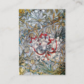 Carte De Visite HONEYSUCKLE, rouge rose blanc (Dos)