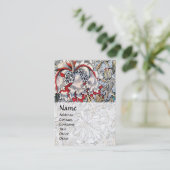 Carte De Visite HONEYSUCKLE, rouge rose blanc (Debout devant)