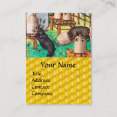 CARTE DE VISITE HONNÊTEMENT OURS DE THIEF, ABEILLES, HAUTES D'ABEI (Devant)