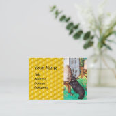 CARTE DE VISITE HONNÊTEMENT OURS DE THIEF, ABEILLES, HAUTES D'ABEI (Debout devant)