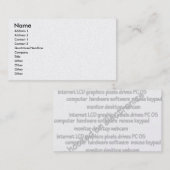 Carte De Visite Hook'd on Electronics (voir retour) (Devant / Derrière)