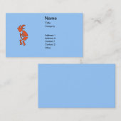 Carte De Visite Hopi Flute Player - Design du sud-ouest de l'Inde (Devant / Derrière)